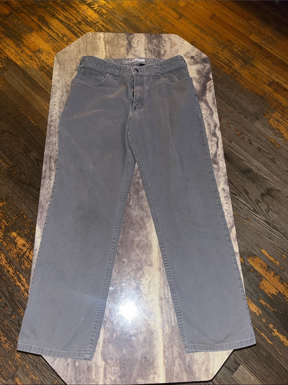 Carhartt Men's Straight Jeans in Slate Gray